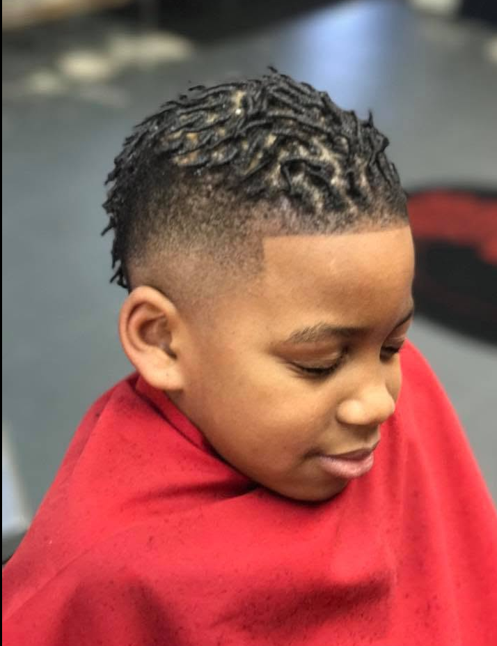 Kids cut with burst fade