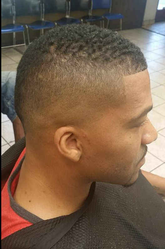 Fresh fade with waves